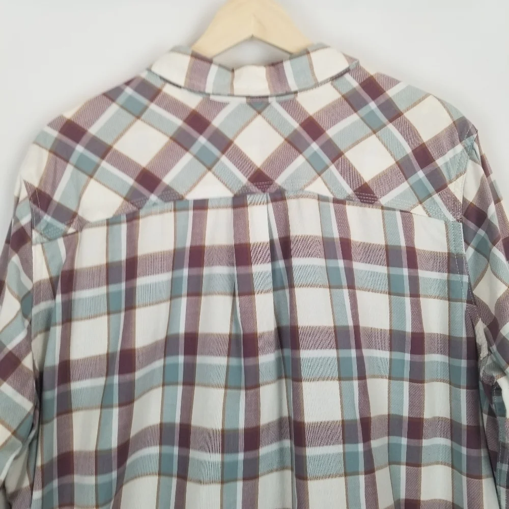 Carhartt Plaid Button‎ Down Front Shirt XXL 100% Cotton